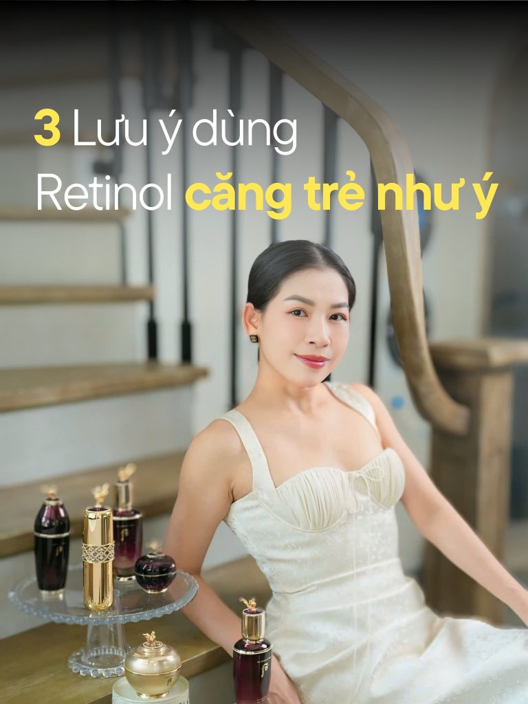 3 Sai lầm dùng retinol