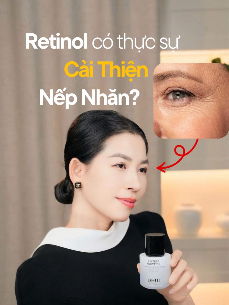 Retinol xoá nếp nhăn