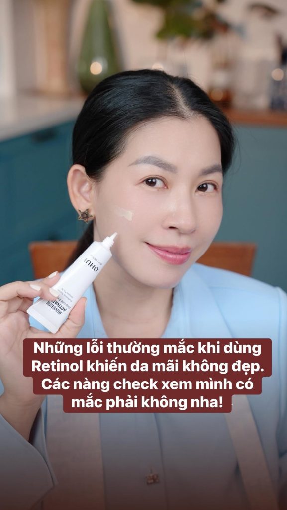 Dùng retinol da không đẹp